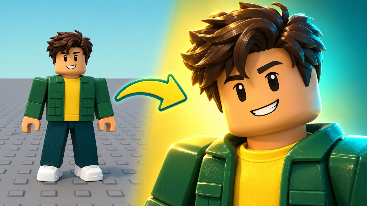 Roblox avatar maker creating custom characters from text descriptions and references